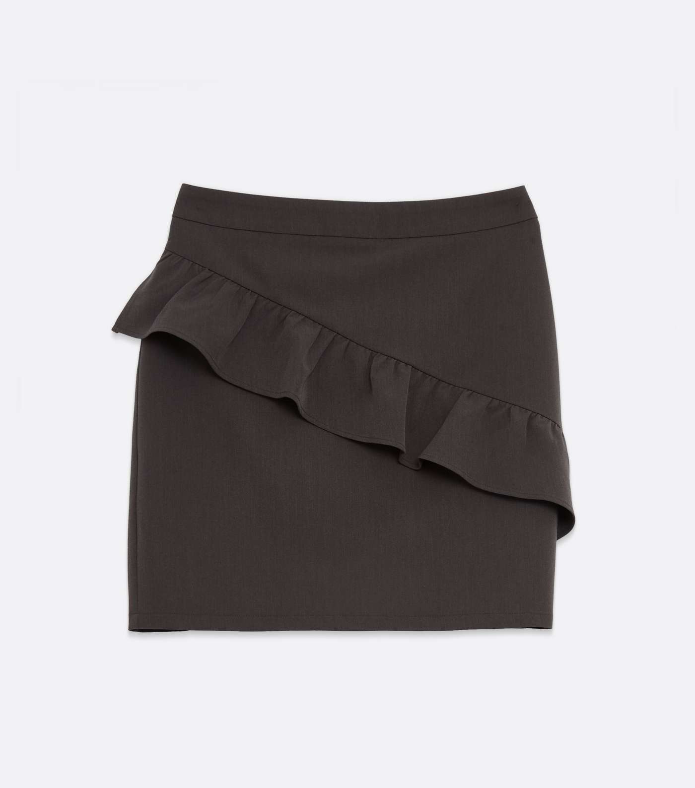 Girls Dark Grey High Waist Ruffle Skirt Image 5