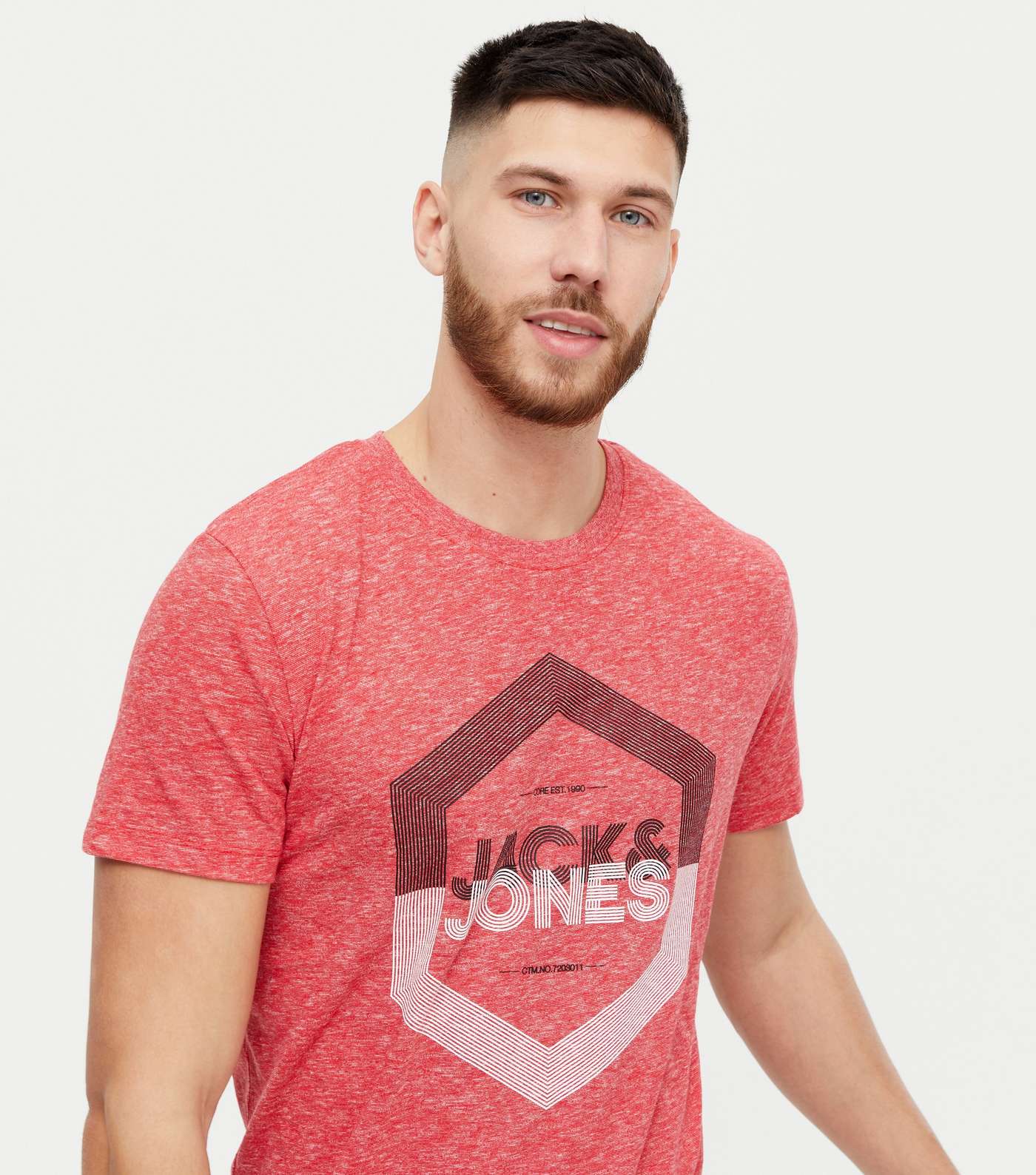 Jack & Jones Red Logo T-Shirt Image 3