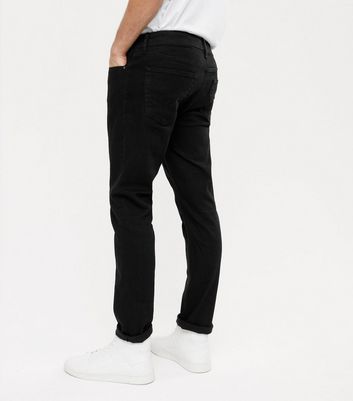 slim mens black jeans