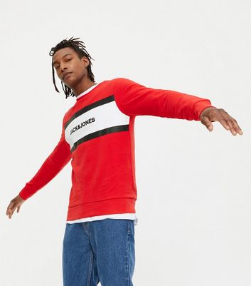 Jones Red Logo Crew Neck Sweatshirt 