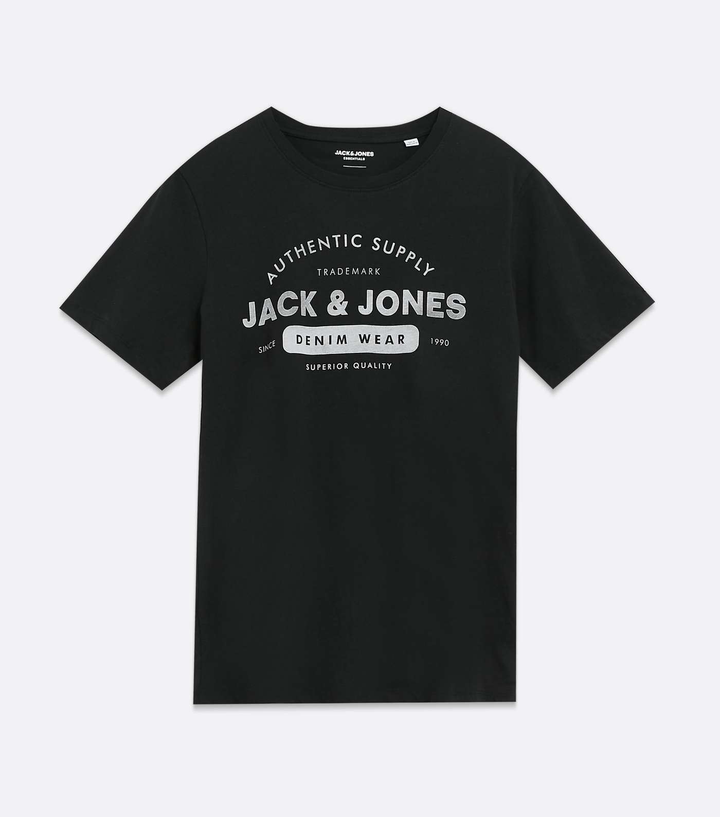 Jack & Jones Black Logo Crew Neck T-Shirt Image 5
