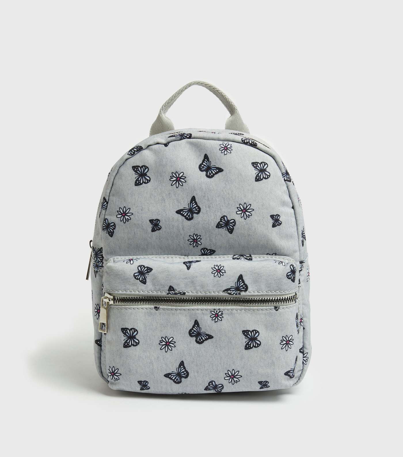Girls Grey Butterfly Backpack
