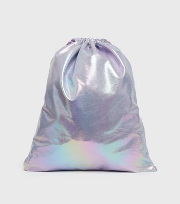 purple drawstring backpack