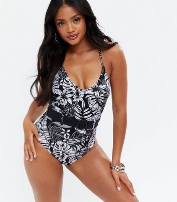 new look black swimsuit