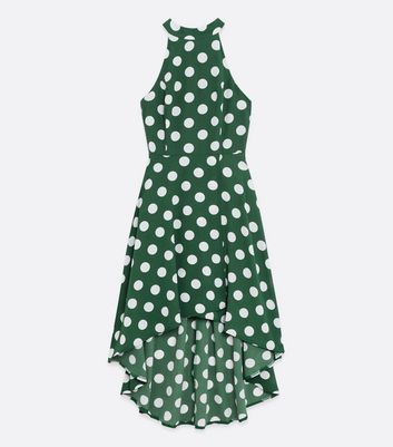 Oasis green spotty clearance dress