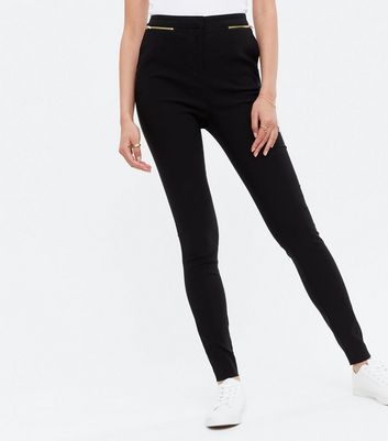 ASOS DESIGN skinny trousers with side zips in light khaki  ShopStyle