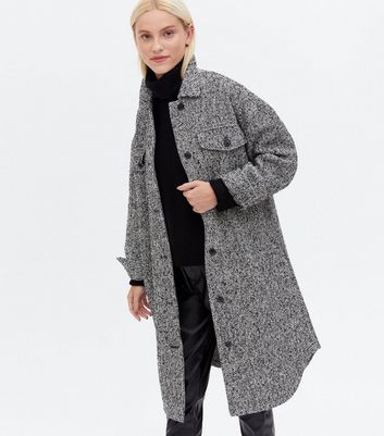 new look boucle coat