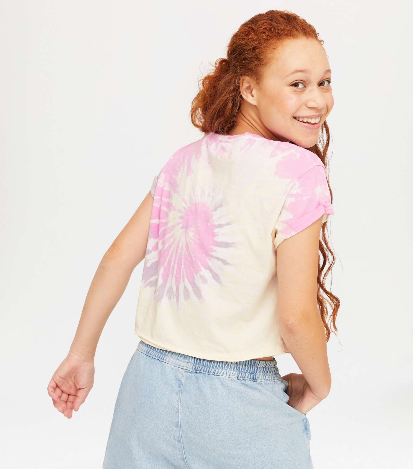 Girls Multicoloured Tie Dye Powerpuff Girls Logo T-Shirt  Image 3