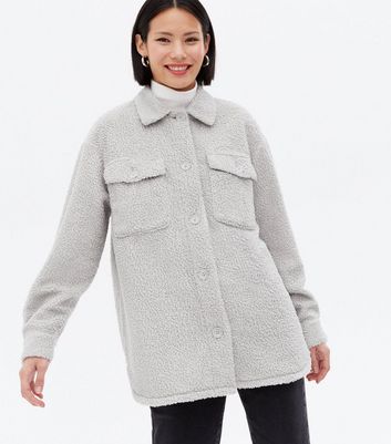 Click to view product details and reviews for Pale Grey Teddy Pocket Front Shacket New Look. Click to view product details and reviews for Pale Grey Teddy Pocket Front Shacket New Look.