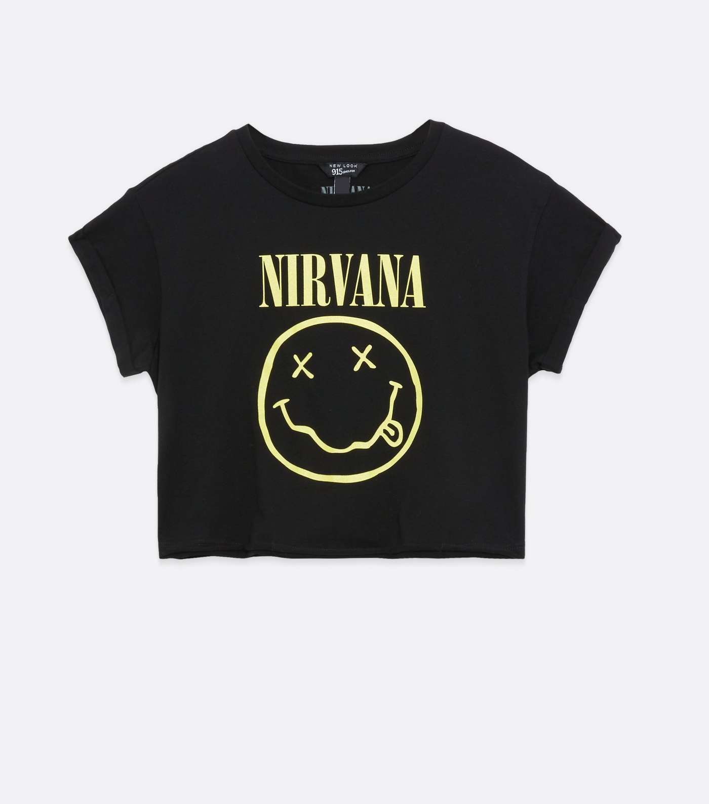 Girls Black Nirvana Logo T-Shirt  Image 5
