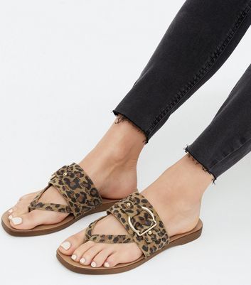 wide fitting leopard print shoes