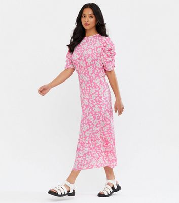 New look best sale pink floral dress