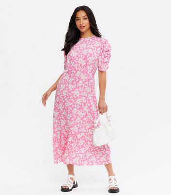 pink midi dress petite