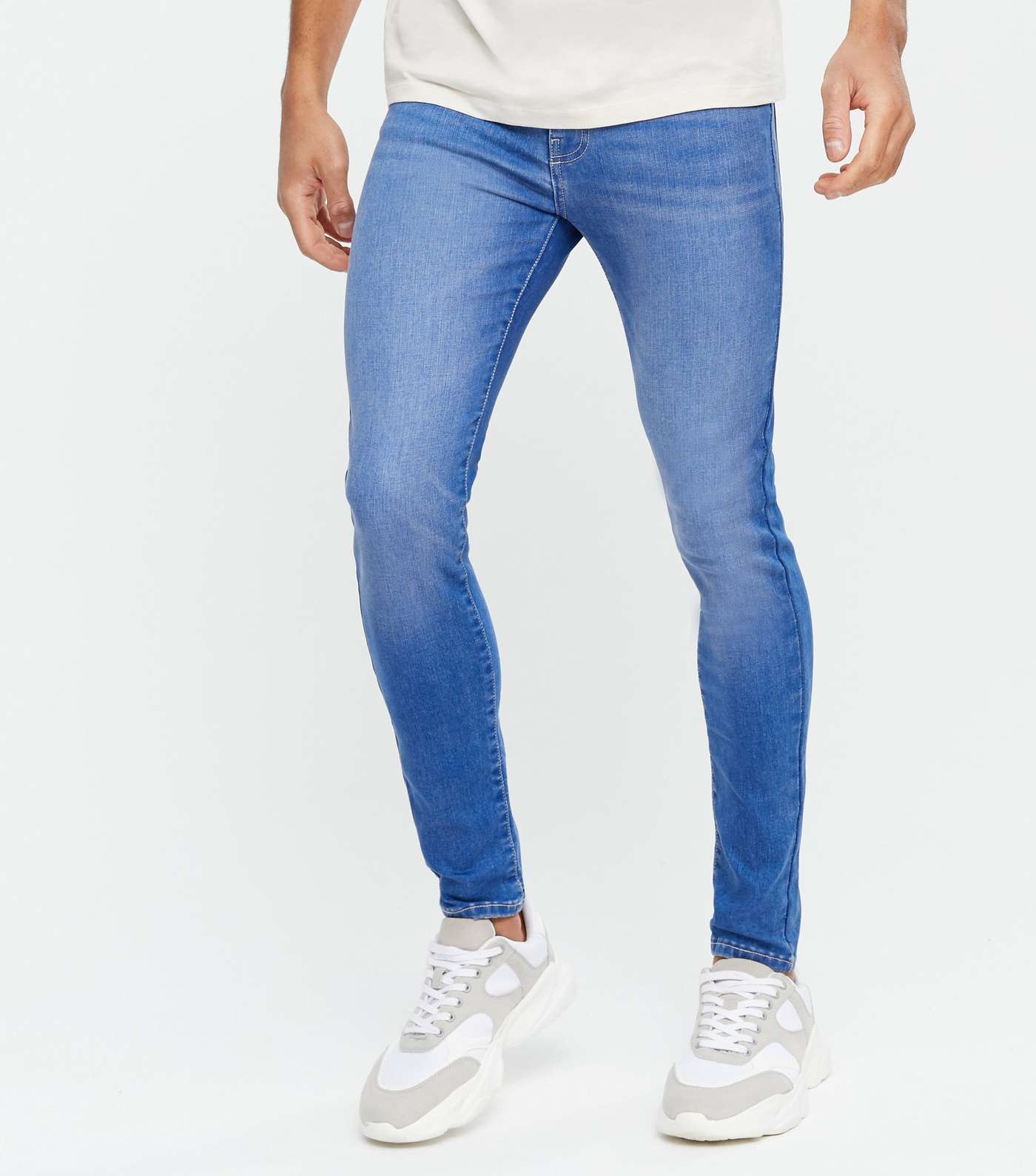 Bright Blue Super Skinny Jeans Image 2