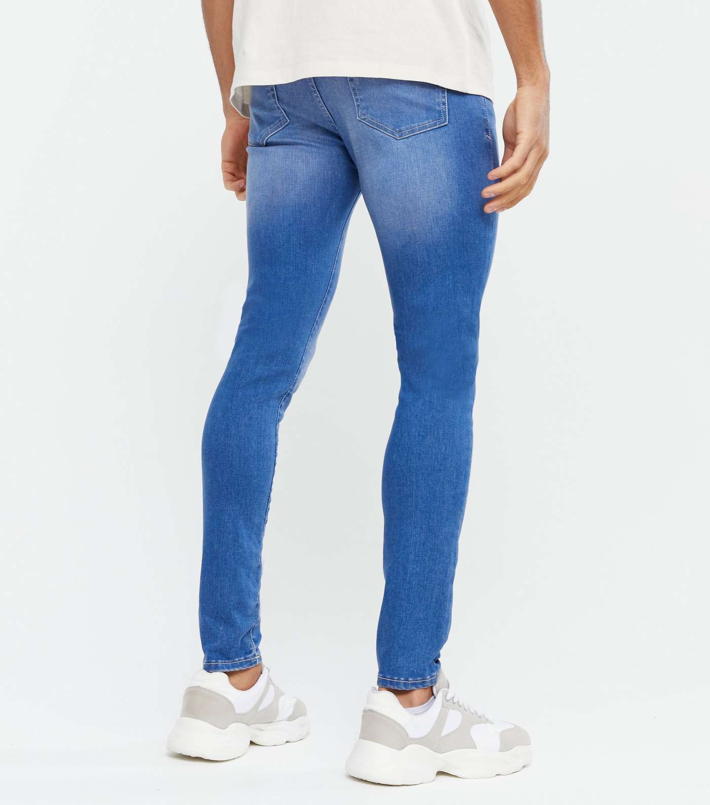 Bright Blue Super Skinny Jeans Image 4
