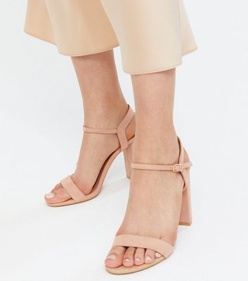 Pink suede clearance heels new look