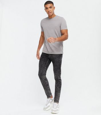 washed grey jeans mens