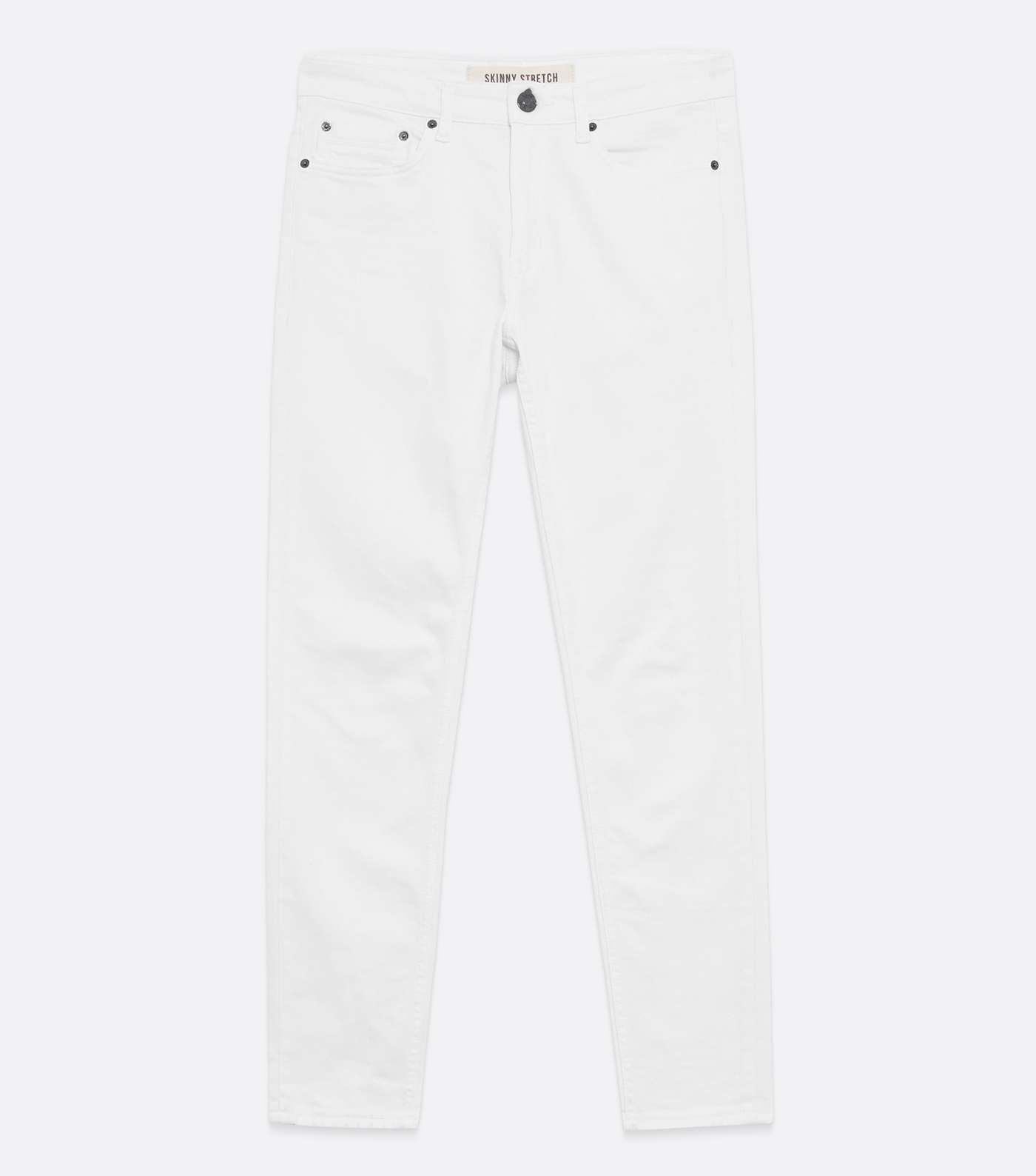 White Skinny Stretch Jeans Image 5