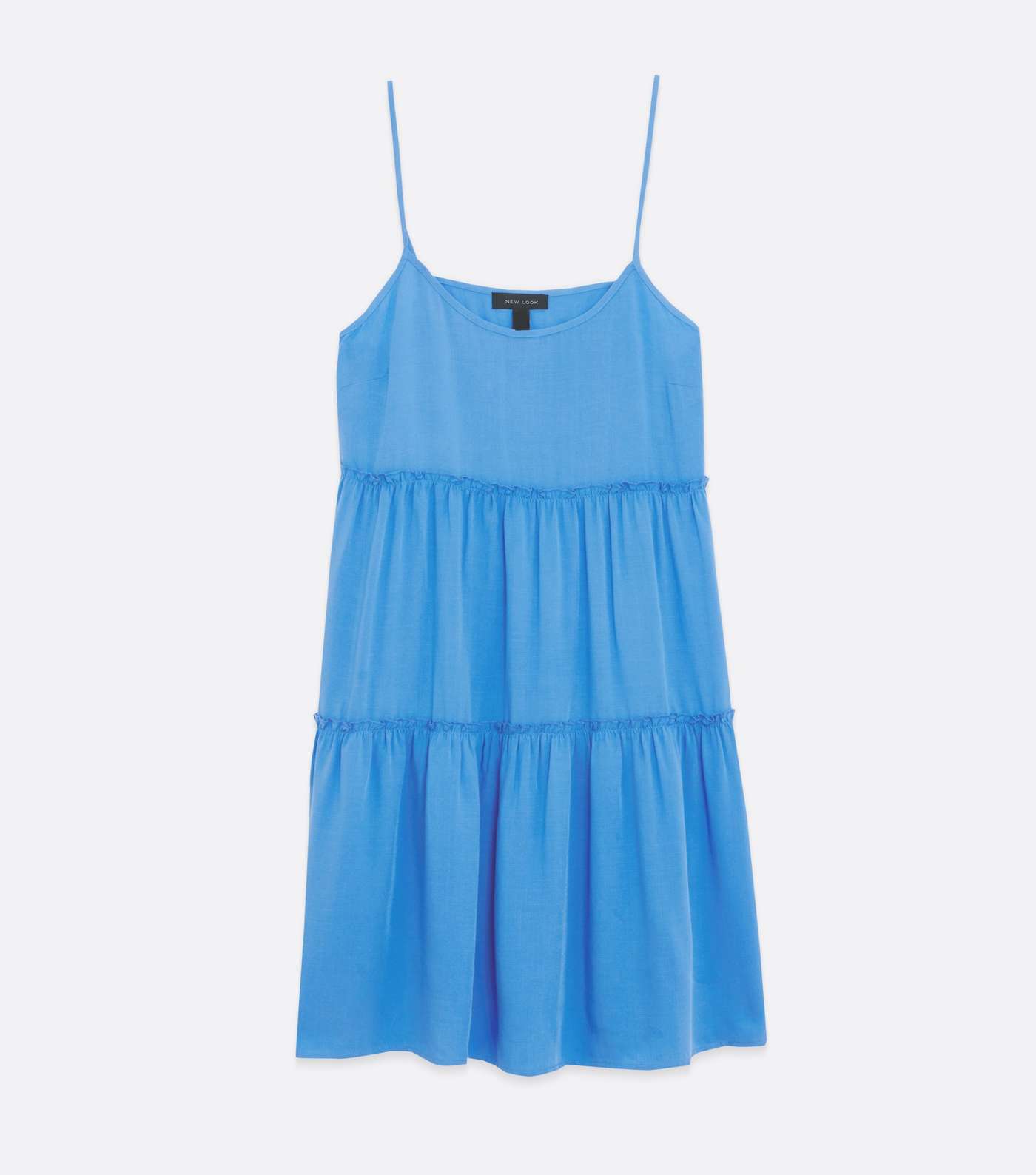 Bright Blue Strappy Tiered Sundress Image 5