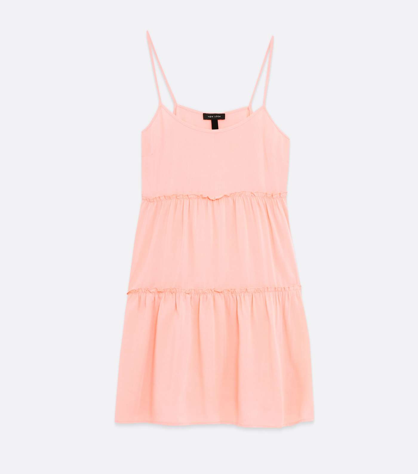 Pink Strappy Tiered Sundress Image 5