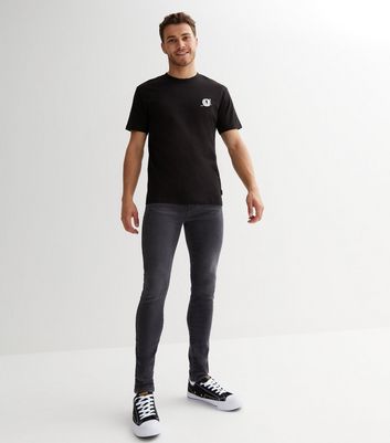 New look mens black clearance jeans