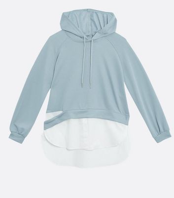 light blue pink hoodie