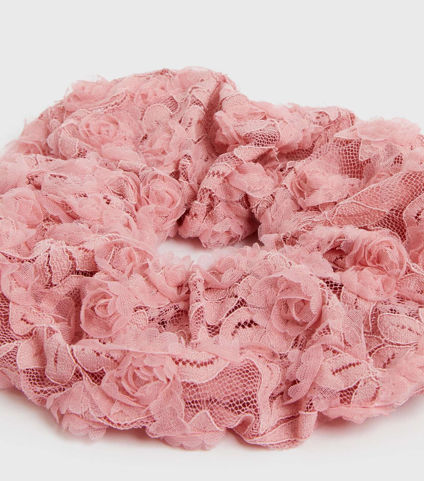 Pink Lace Oversized Scrunchie  Image 2