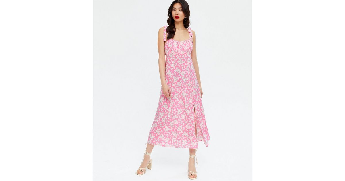 Staple The Label Alina Shirred Dress Floral