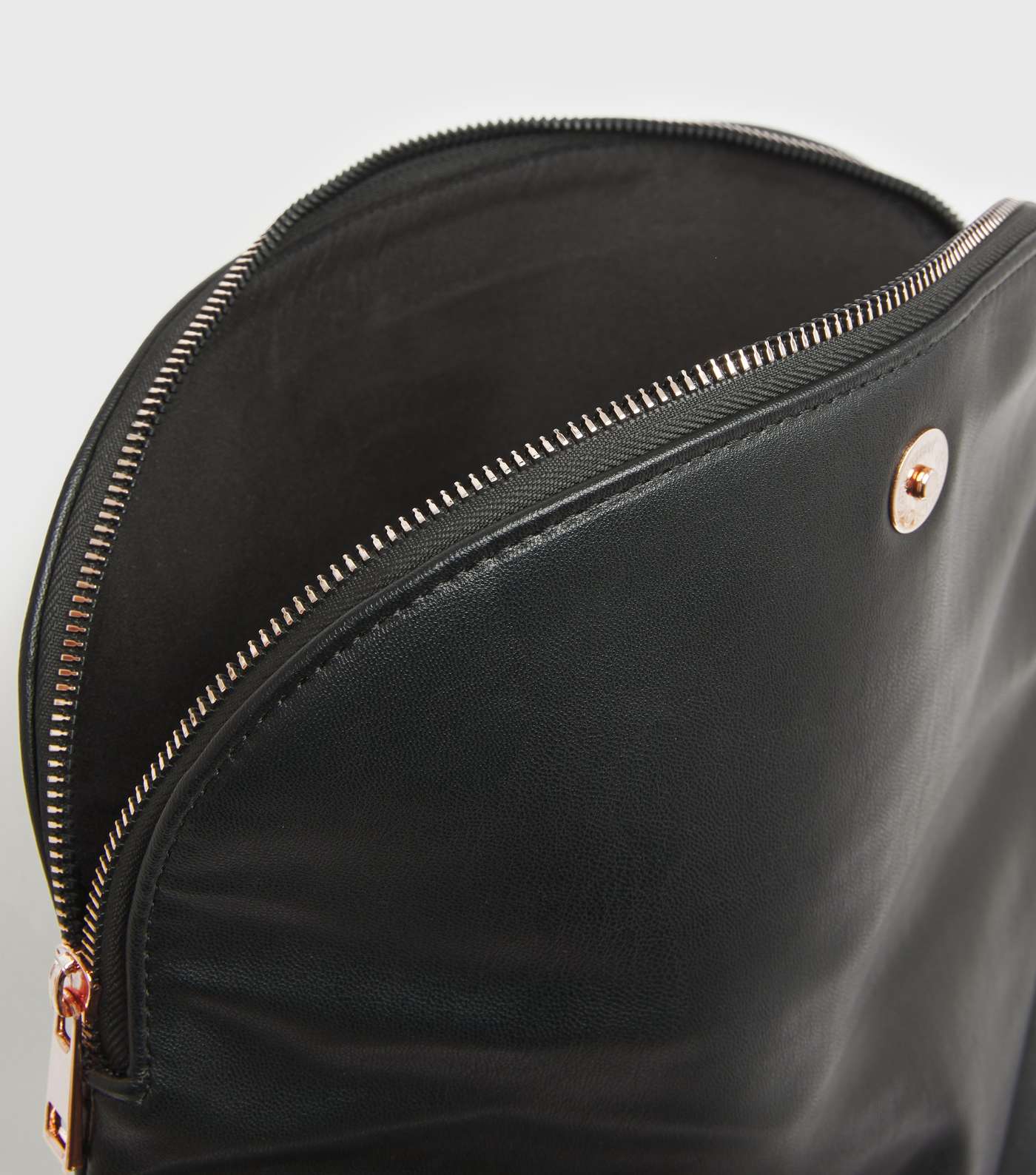 Black Double Zip Scoop Backpack Image 4