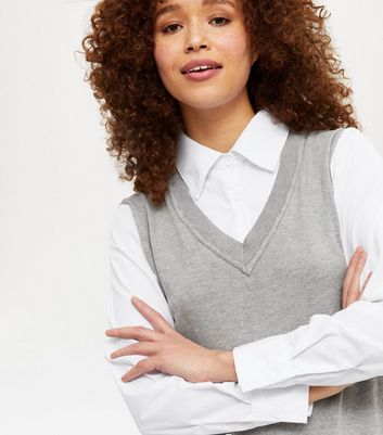 Blue Vanilla Grey 2 in 1 Shirt Vest 