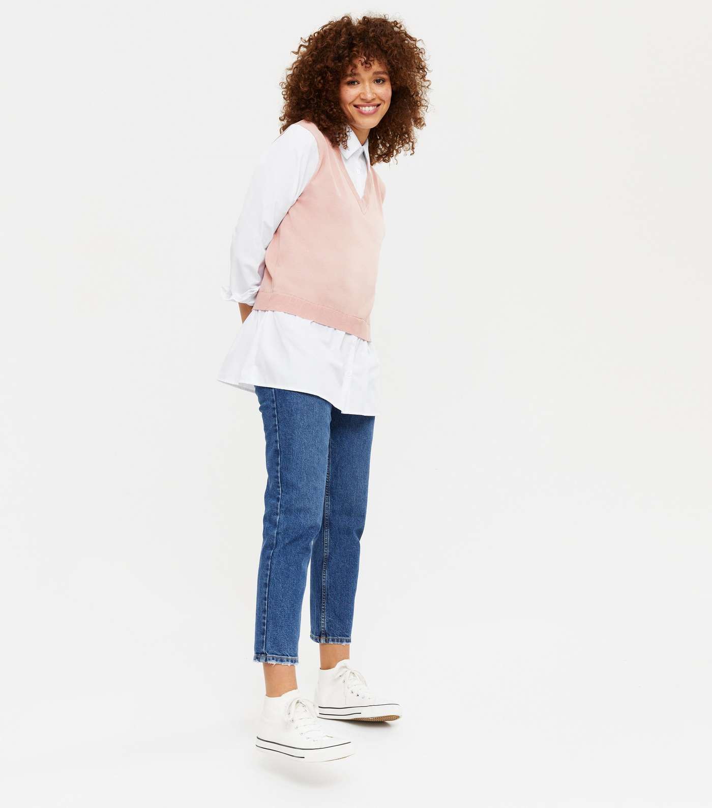 Blue Vanilla Mid Pink 2 in 1 Shirt Vest Jumper Image 2