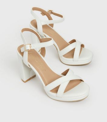 white block heel platform sandals
