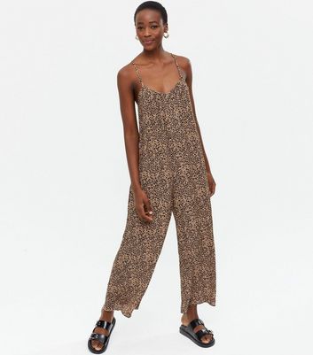 new look leopard print jumpsuit