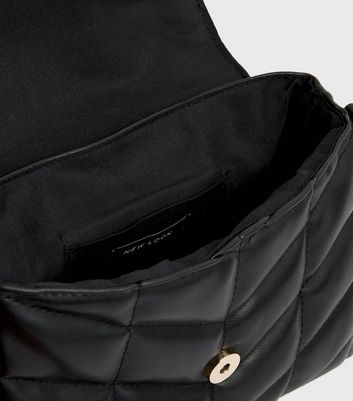 black quilted bag