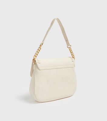 womens cream cross body bag