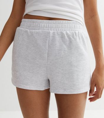 Tall Pale Grey Jersey Shorts New Look