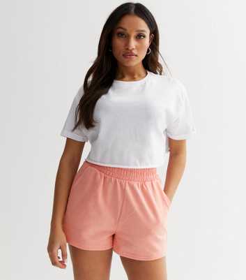 Petite Coral Jersey Shorts