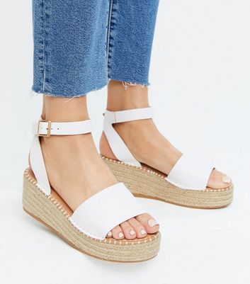 White clearance espadrille flatform