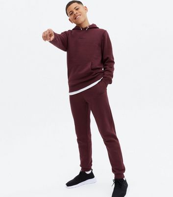 Boys burgundy sale joggers