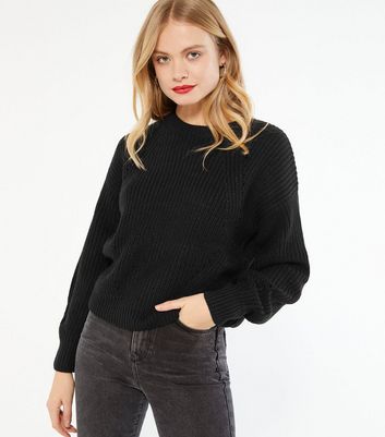 Black shop pointelle jumper