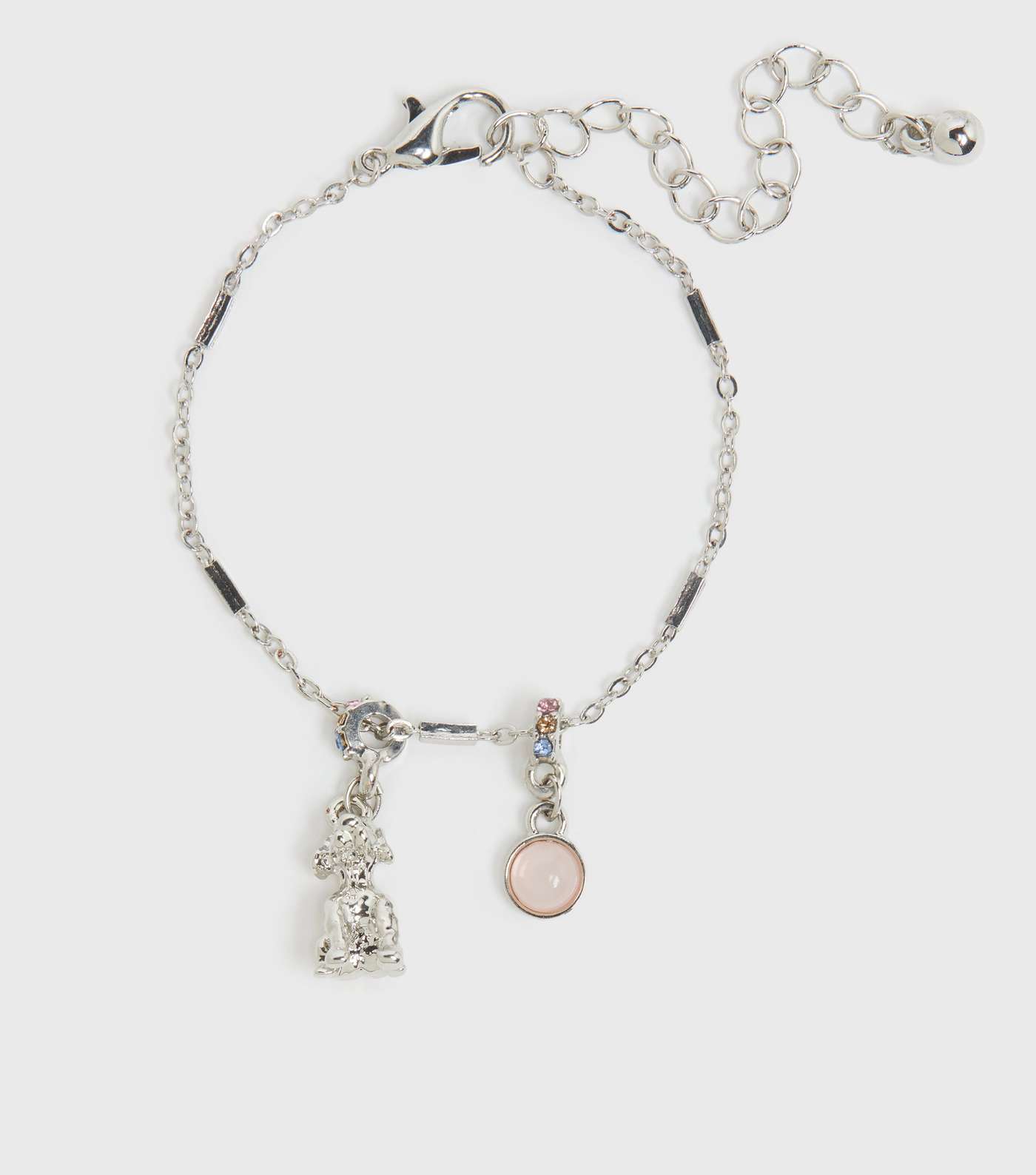 Girls Silver Labrador Pendant Bracelet Image 2