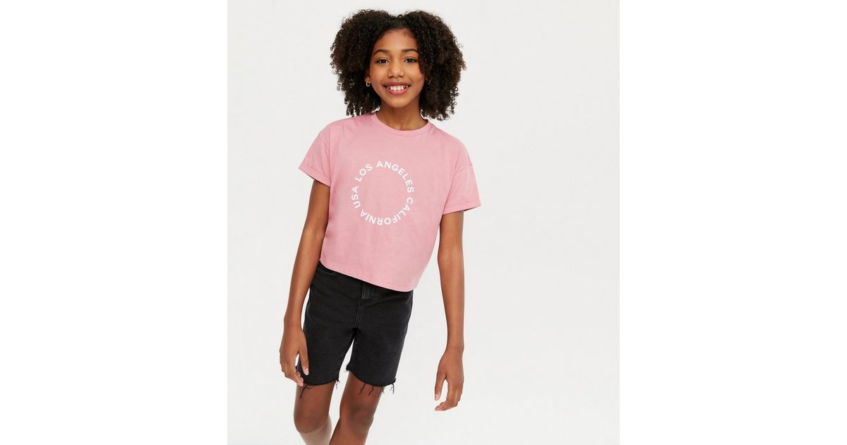 Outerstuff Girls Youth Pink Los Angeles Dodgers Lovely T-Shirt