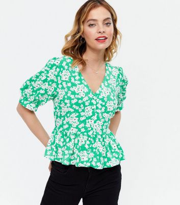 new look green floral