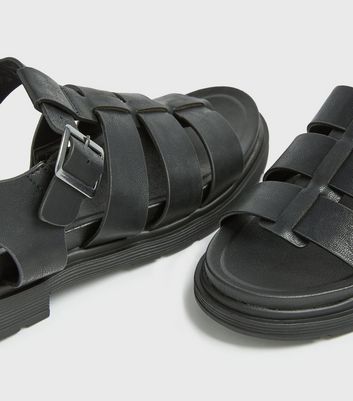 Girls black gladiator sandals hotsell