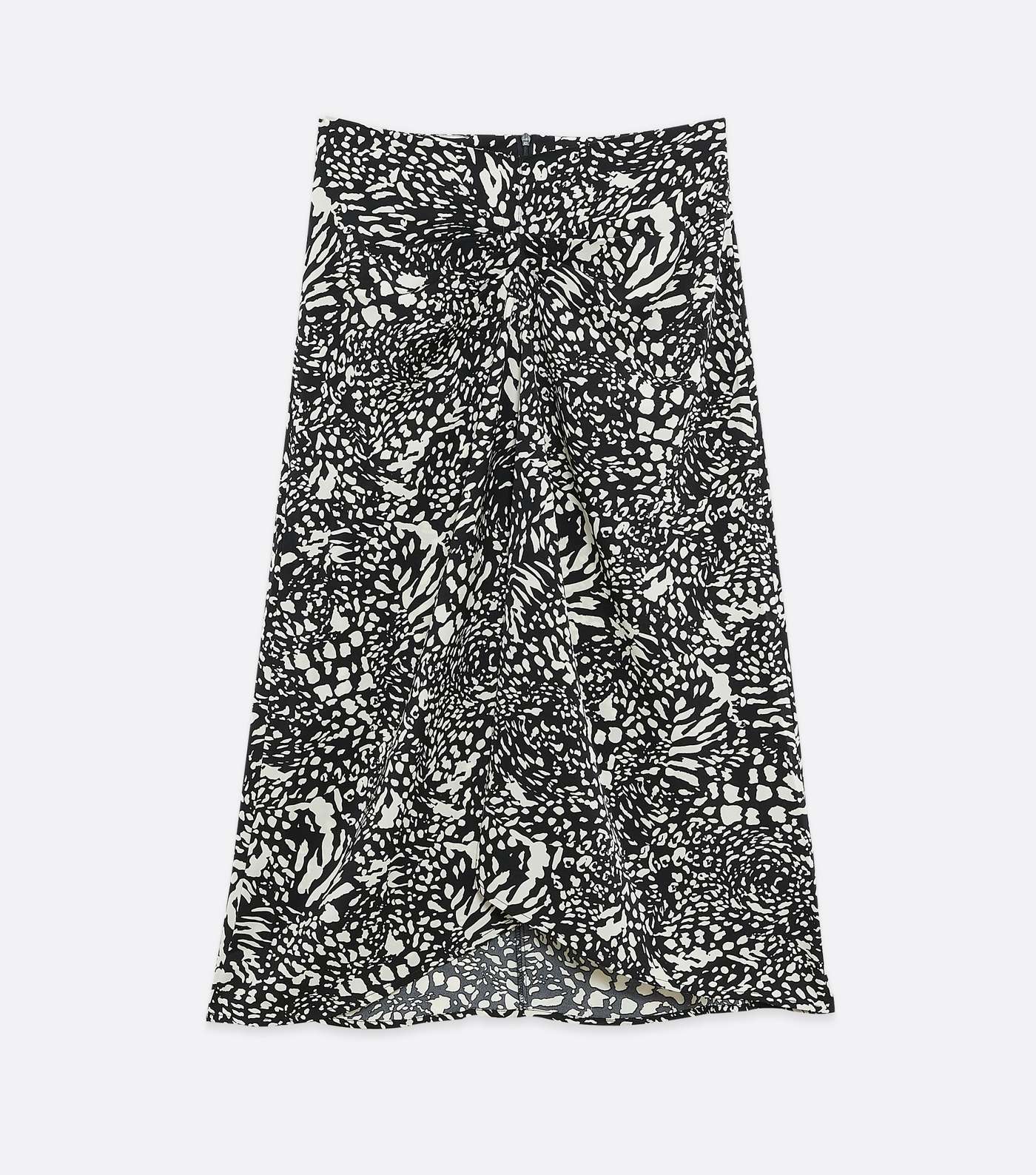 Zibi London Black Leopard Print Midi Skirt Image 5