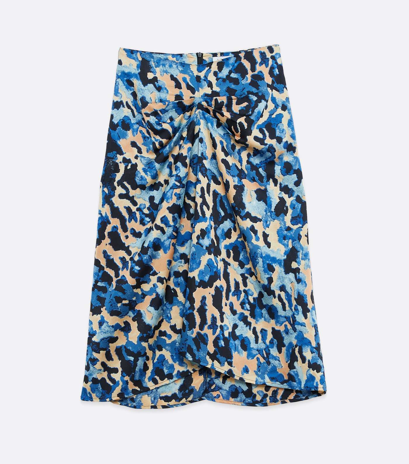 Zibi London Blue Leopard Print Midi Skirt Image 6