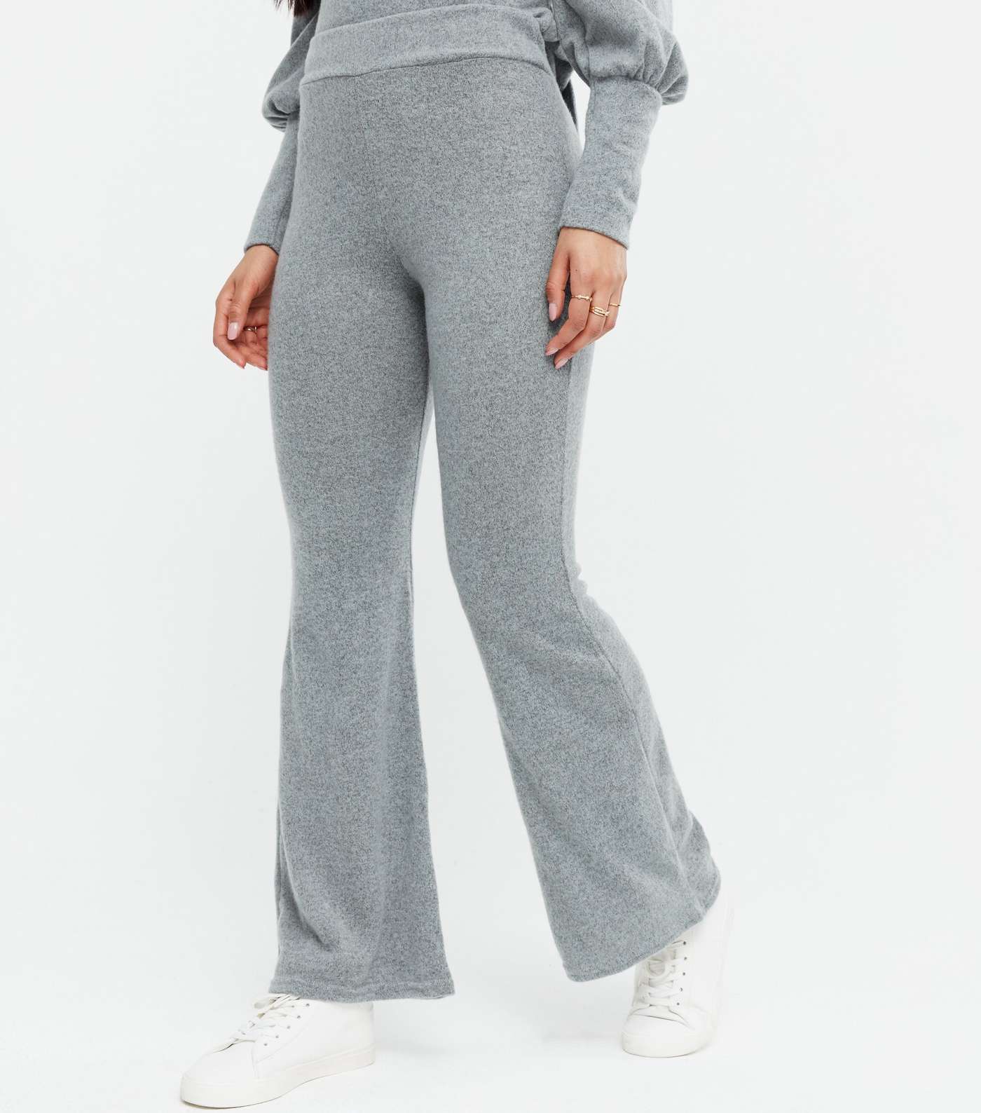 AX Paris Grey Soft Touch Top and Jogger Lounge Set Image 3