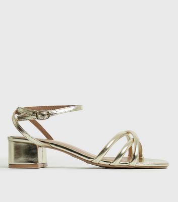 Theresa Dressy Heel - Gold Metallic - GLITTER FASHION