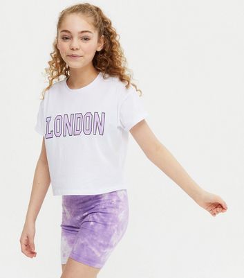 lilac cycling shorts set