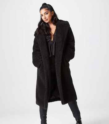 Cheap black teddy coat sale